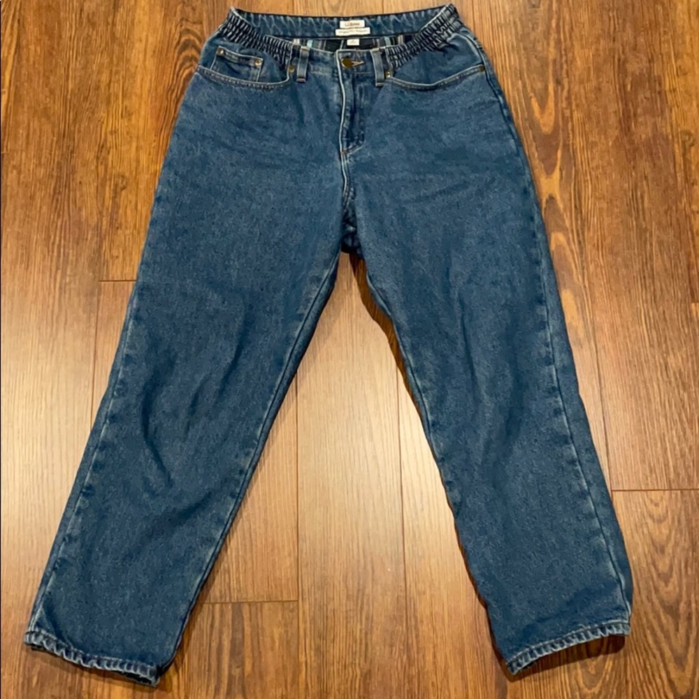 ! VINTAGE LLBEAN MOM JEANS ! SIZE 8PETITE